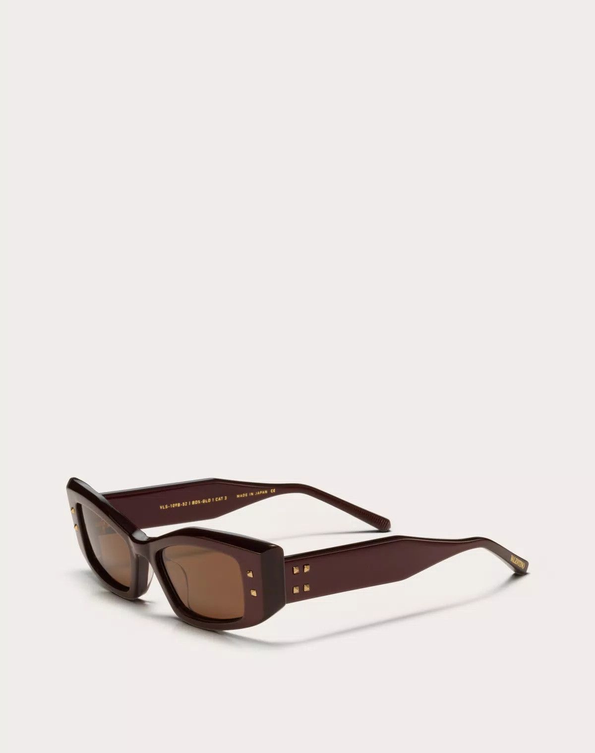Valentino oc11z0725 Size: 52/ Rectangular Acetate in Brown/Gold Size ONE SIZE - 2 Thumbnail