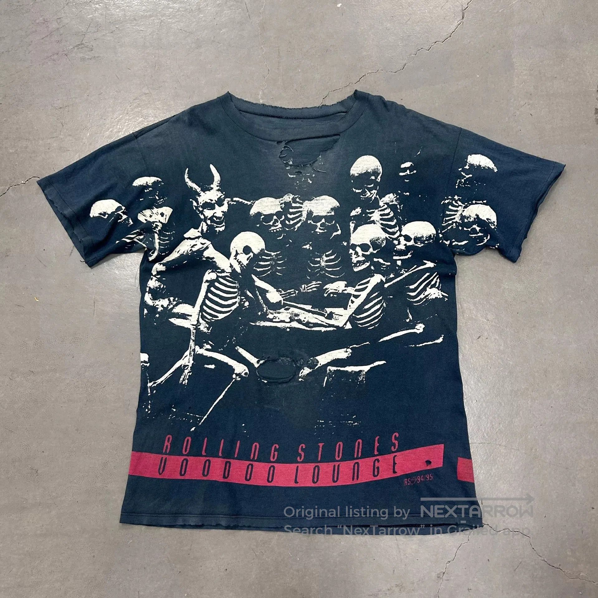 Vintage Vintage 90s Rolling Stones Band Tee. Size US XXL / EU 58 / 5 - 1 Thumbnail