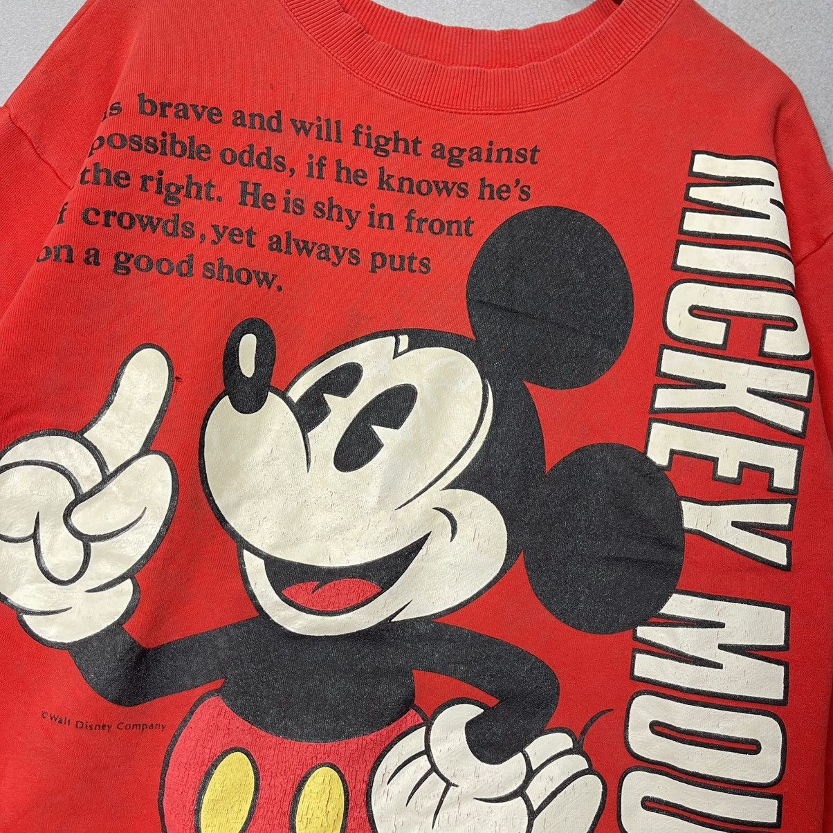 Disney Vintage Mickey & Donald Disney Sweatshirt (Double Sided) Size US M / EU 48-50 / 2 - 3 Thumbnail