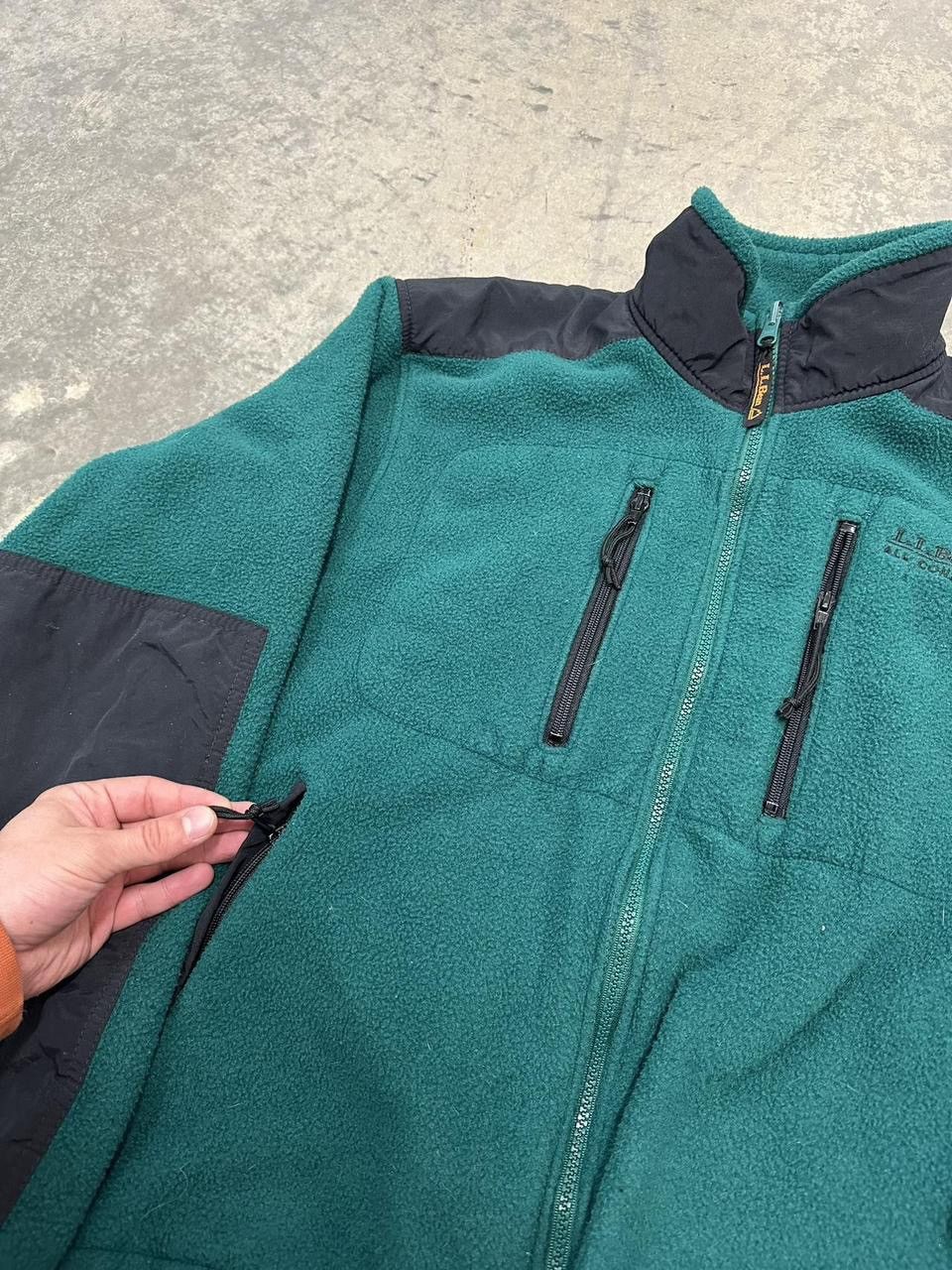 L.L. Bean Vintage L.L Bean Forrest Green Fleece Jacket Size Large Size US L / EU 52-54 / 3 - 4 Thumbnail