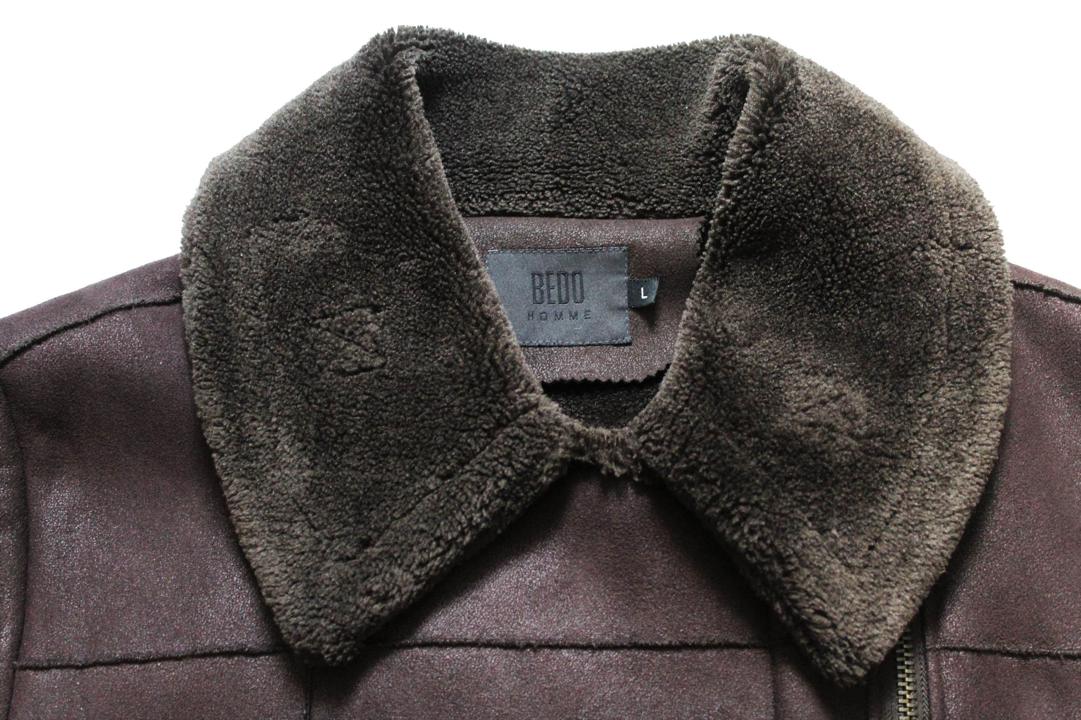 Vintage Vintage Shearling Aviator Oxblood Burgundy Jacket Size US L / EU 52-54 / 3 - 2 Thumbnail