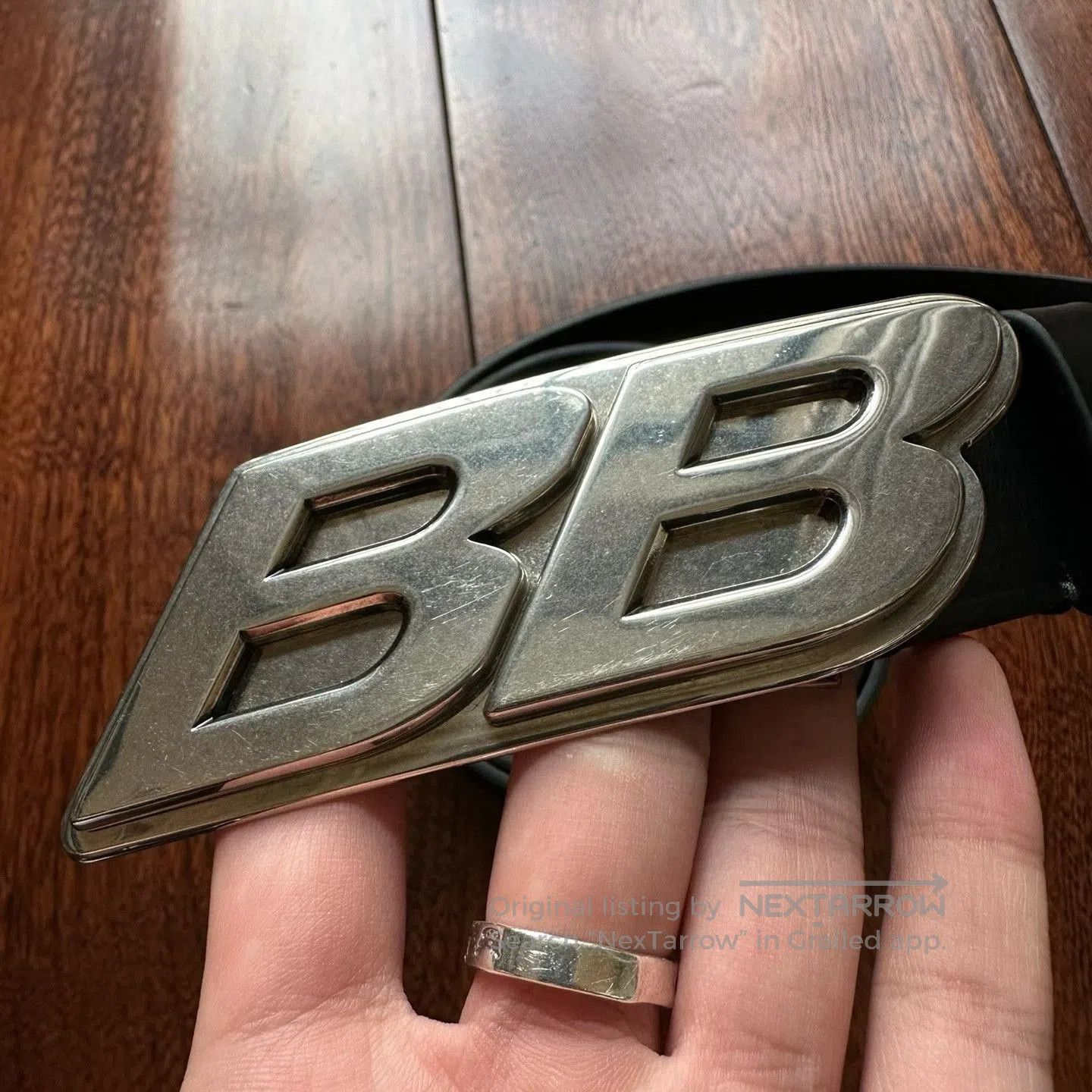 Balenciaga Balenciaga Double B Black Belt. Size ONE SIZE - 2 Thumbnail