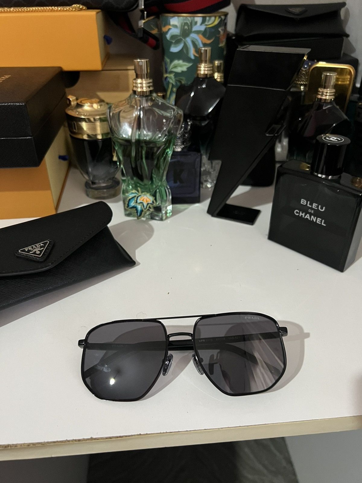 Prada Prada SPR 59YS BLACK Aviator sunglasses Size ONE SIZE - 2 Thumbnail