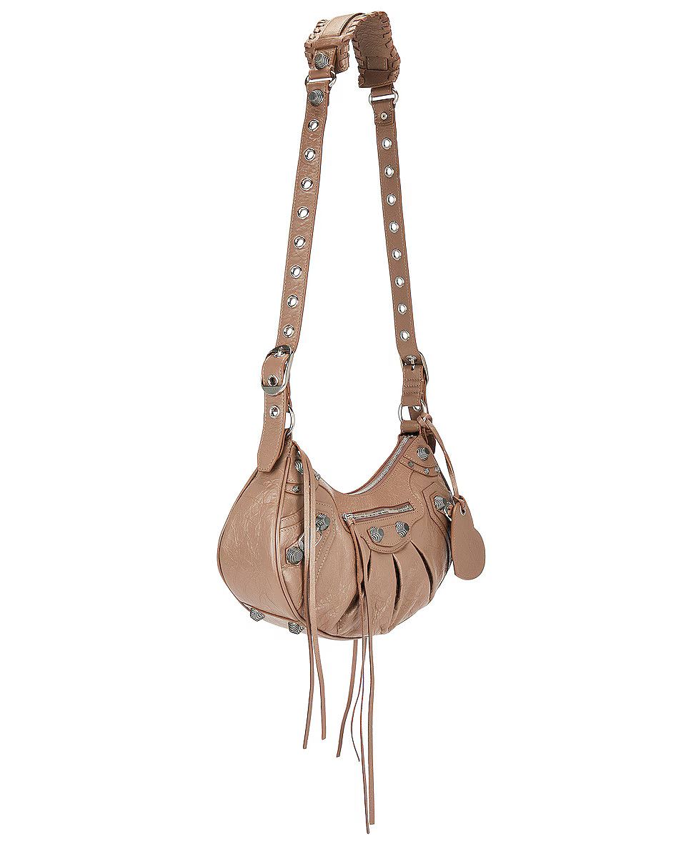 Balenciaga o1mt1gz1024 Size: OS / Le Cagole Small Shoulder Bag in Beige Size ONE SIZE - 6 Thumbnail