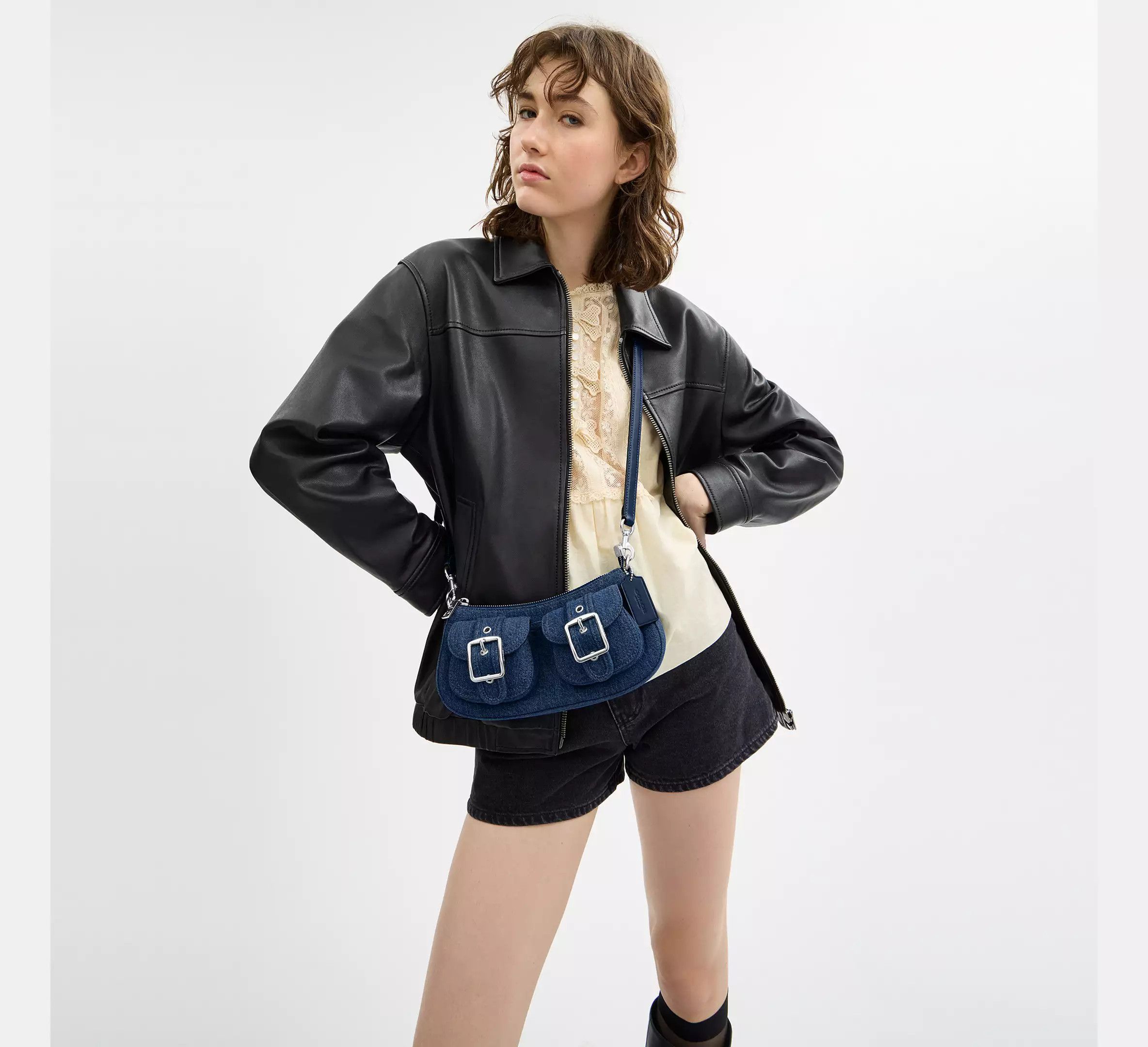 Coach Ashton Bag CAK44 denim/Silver/Indigo Size ONE SIZE - 8 Thumbnail