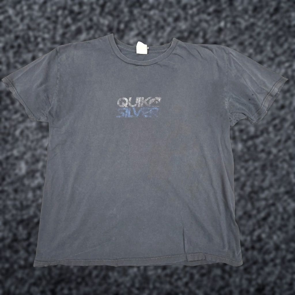 Quiksilver VINTAGE Quiksilver T-Shirt Men’s Small/Medium Black Faded Double Sided Holes Shirts Regular Cotton Crew Neck Short Sleeve 90s Beach Surf USA Y2K Size US S / EU 44-46 / 1 - 1 Thumbnail