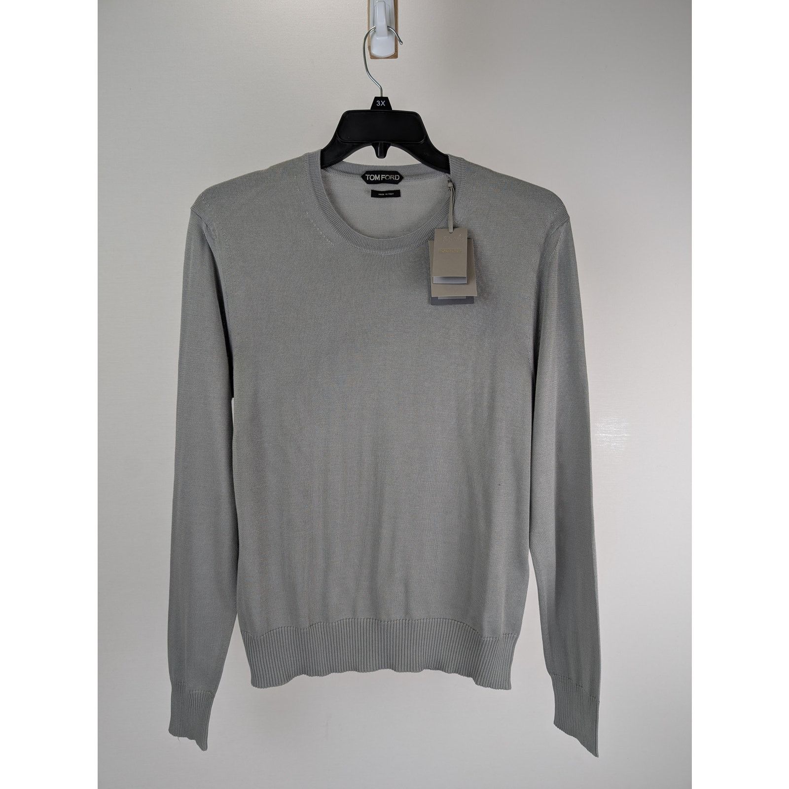Tom Ford o1rshd1 Knitwear Crewneck Sweatshirt in Grey Size US L / EU 52-54 / 3 - 1 Thumbnail