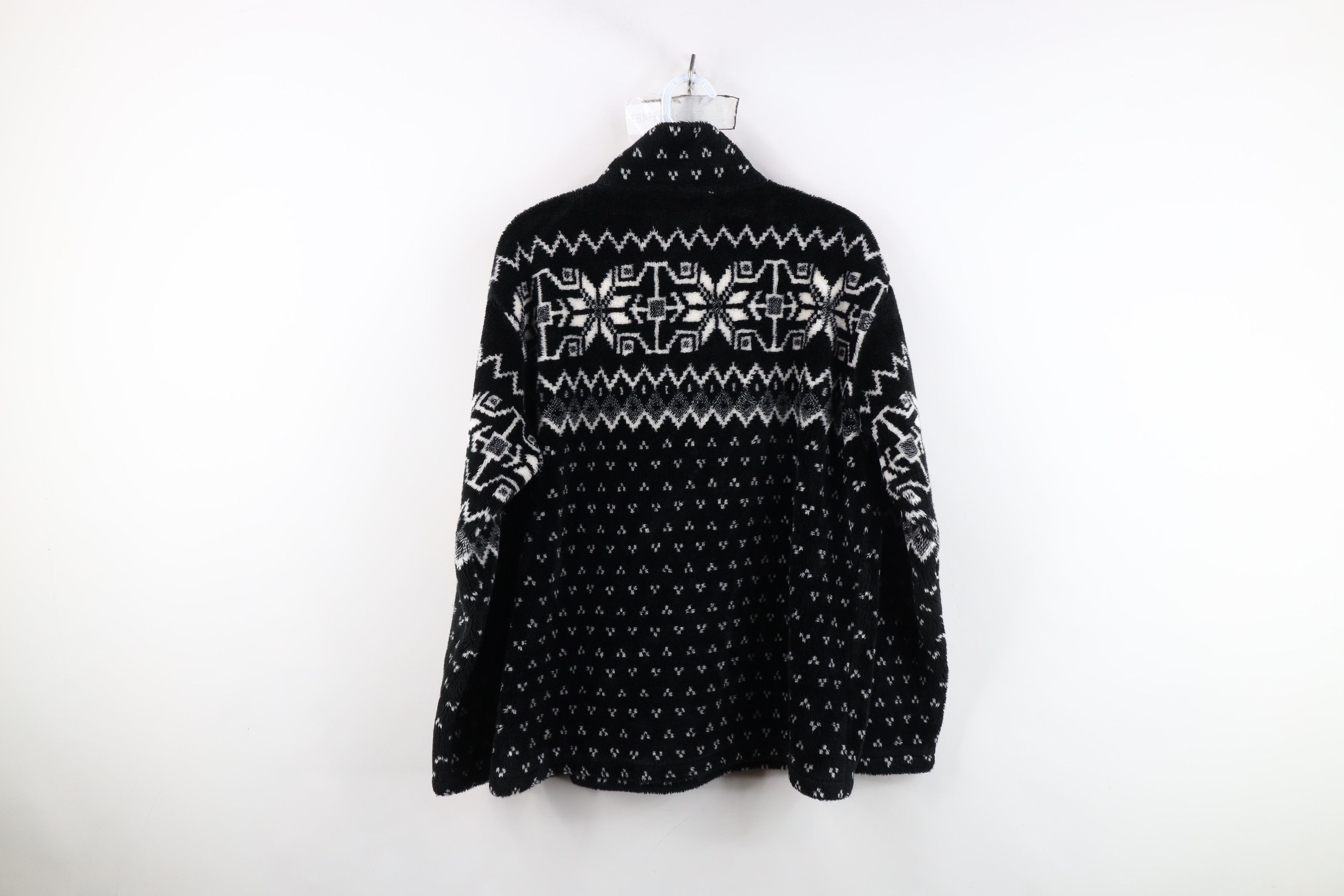 Vintage Vintage 90s Streetwear Fleece Snowflake Half Zip Sweater Size M / US 6-8 / IT 42-44 - 11 Thumbnail