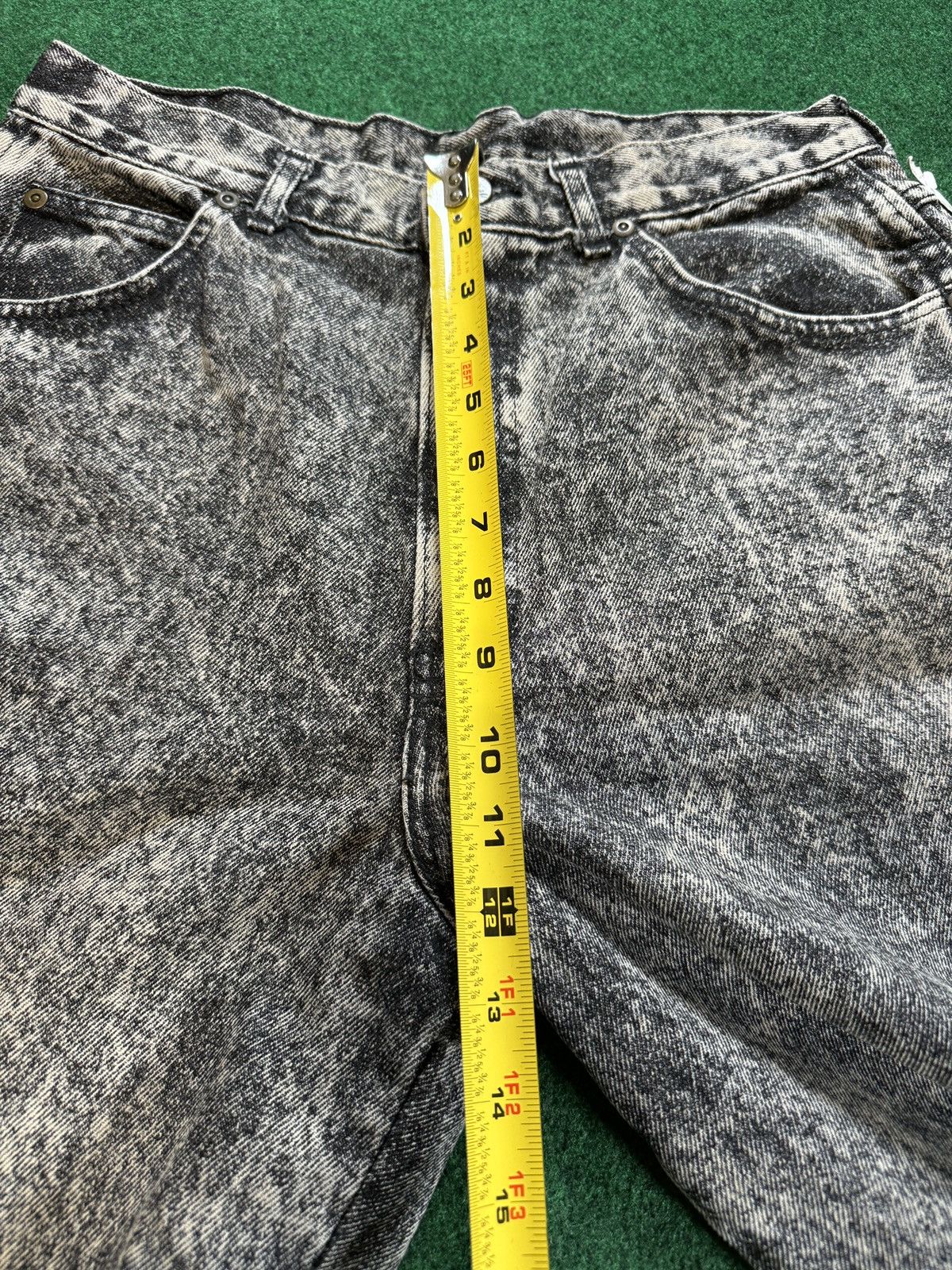 Vintage Vintage 80s Acid Wash Black Deadstock Chic 16 Denim Jeans Size 38" / US 16 / IT 52 - 7 Thumbnail