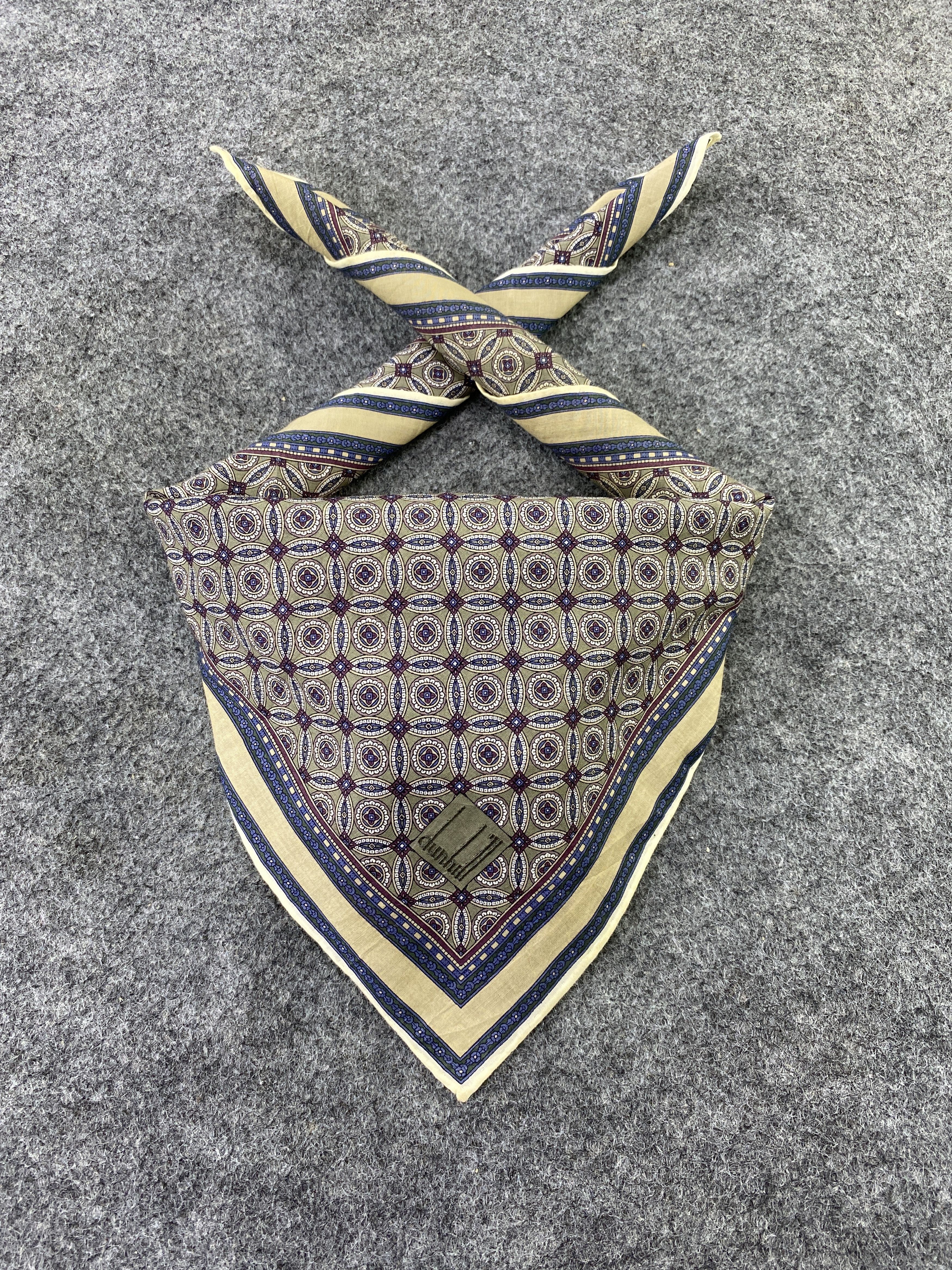 Alfred Dunhill × Vintage Alfred Dunhill Handkerchief / Bandana / Neckerchief-B176 Size ONE SIZE - 2 Thumbnail
