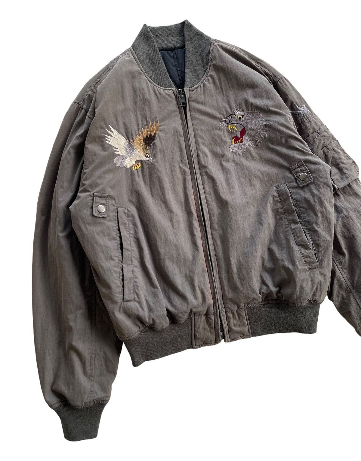I. Spiewak And Sons Spiewak & Son Reversible Sukajan Bomber Jacket Size US M / EU 48-50 / 2 - 7 Thumbnail