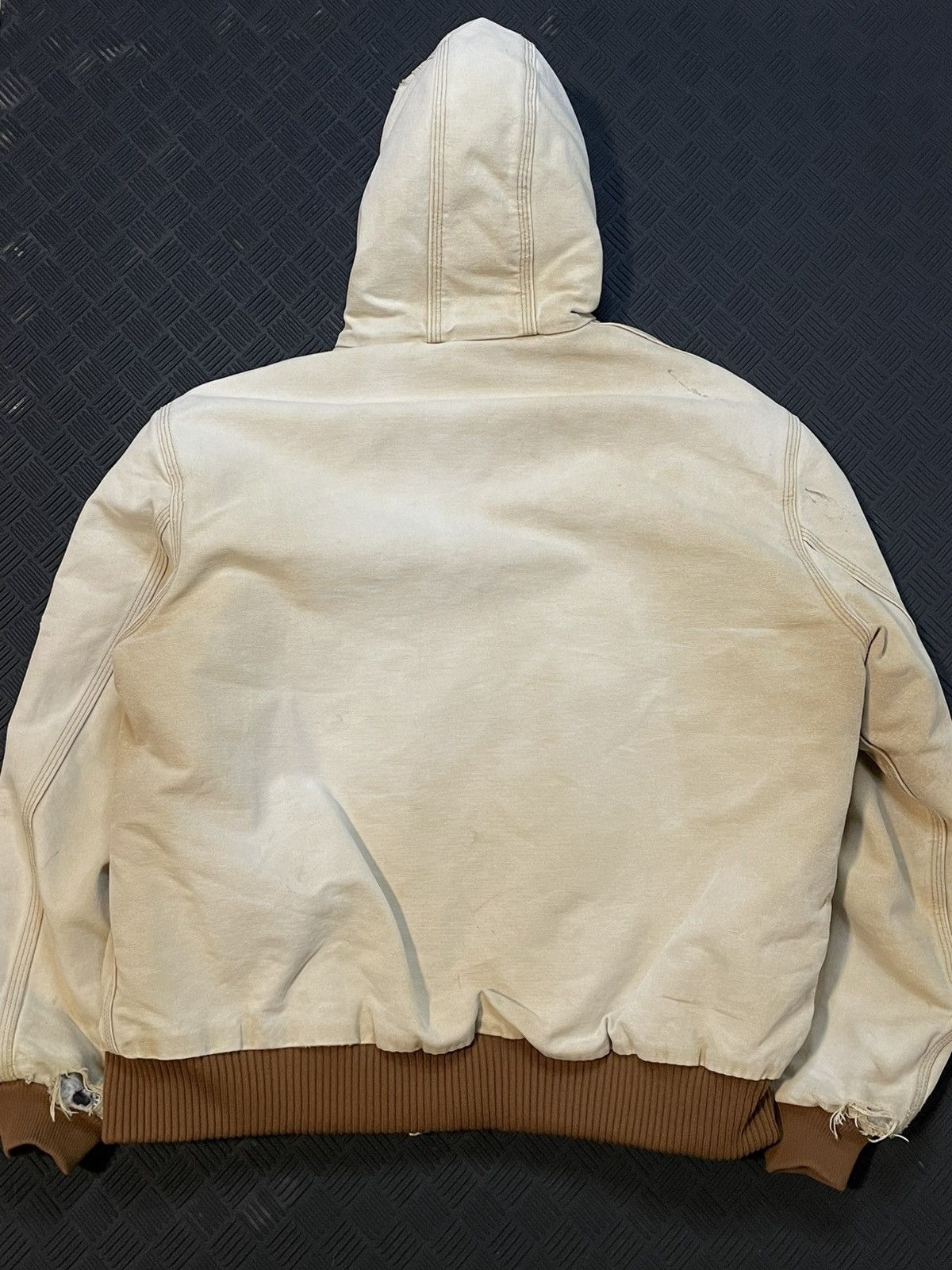 Carhartt Insanely Faded Distressed Vintage Detroit Hooded Jacket Size US L / EU 52-54 / 3 - 8 Thumbnail