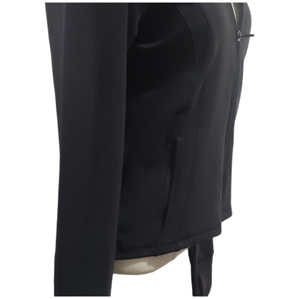 Designer CT1833 90 Degrees Ladies Black Athletic Zip Front Jacket M Size M / US 6-8 / IT 42-44 - 4 Thumbnail