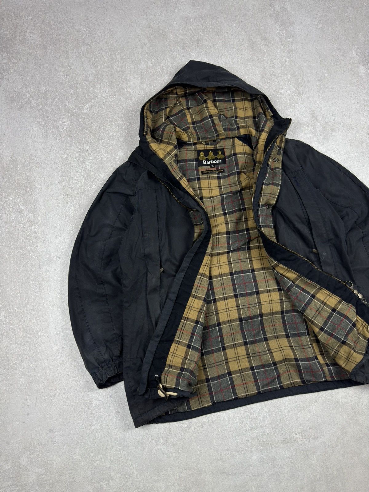 Barbour Vintage Barbour Waxed Parkas Jacket Navy Blue size XL Size US XL / EU 56 / 4 - 6 Thumbnail