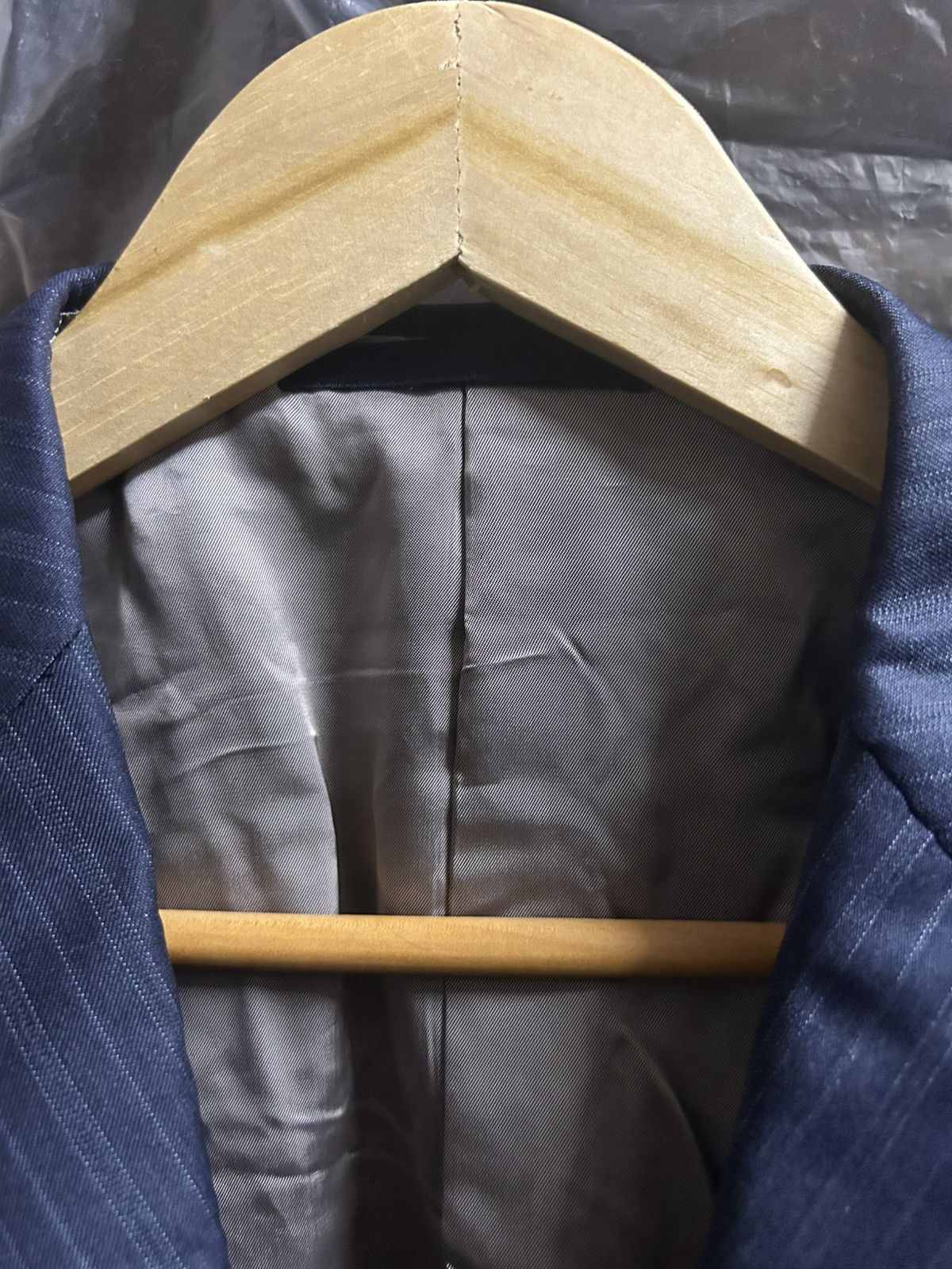 Loro Piana Four Seasons Super 130'S Wool Striped Blazer Size 46S - 9 Thumbnail