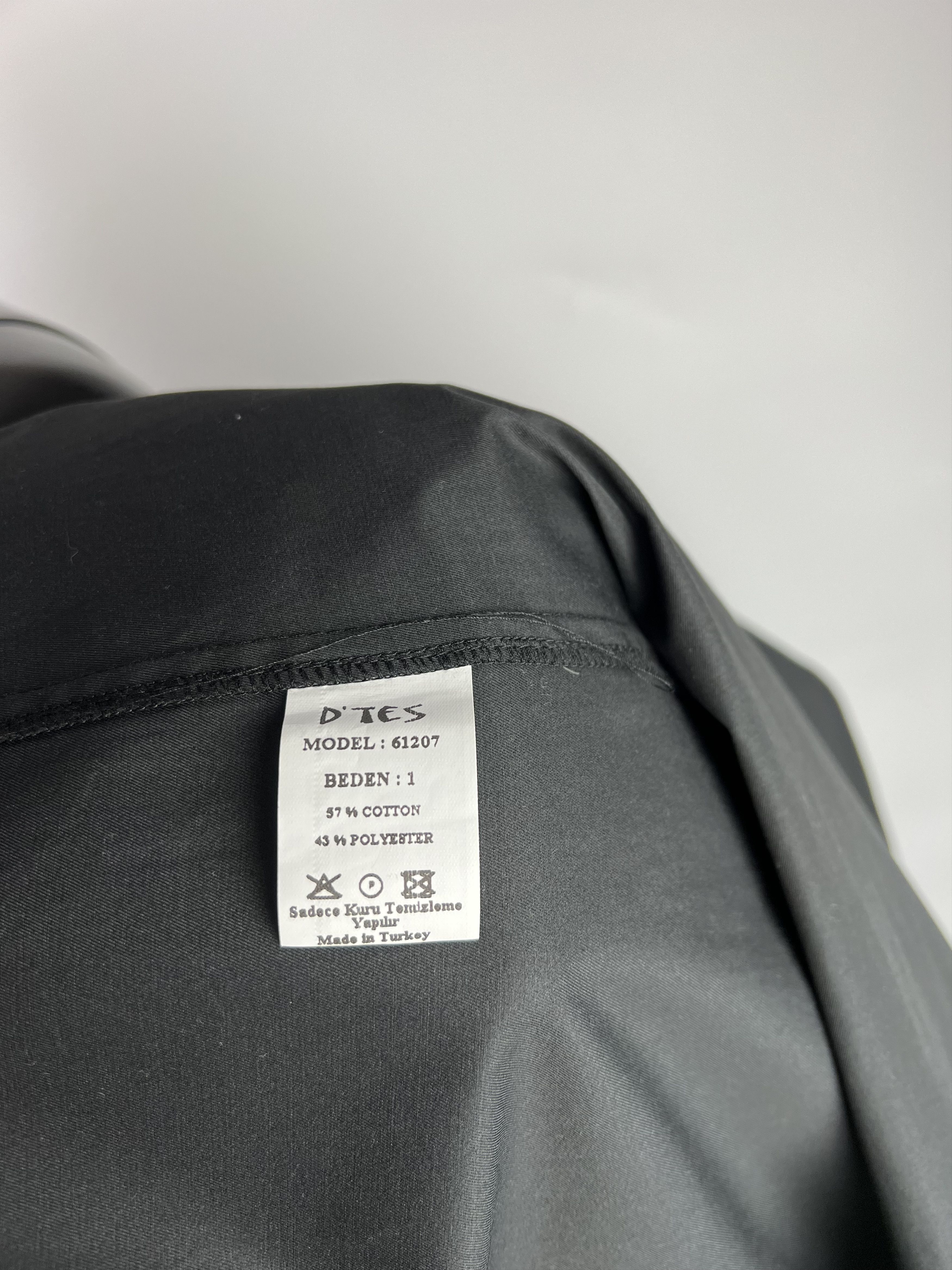 Designer D'Tes Black Cotton Coat Size 1 Size S / US 4 / IT 40 - 10 Thumbnail