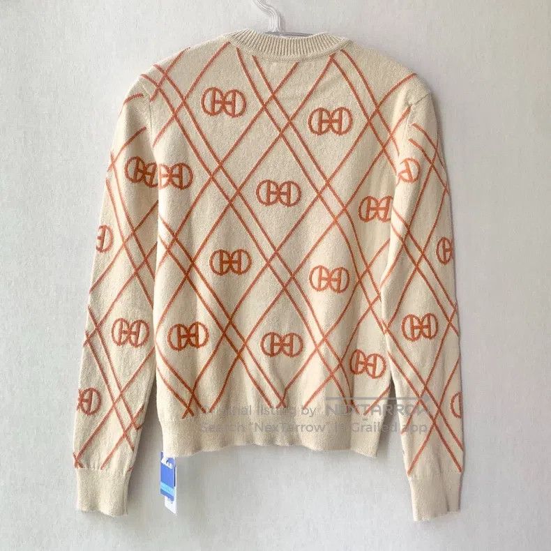 Hermes Hermes Knit Sweater in Khaki Size XXS / US 00 / IT 34 - 3 Thumbnail