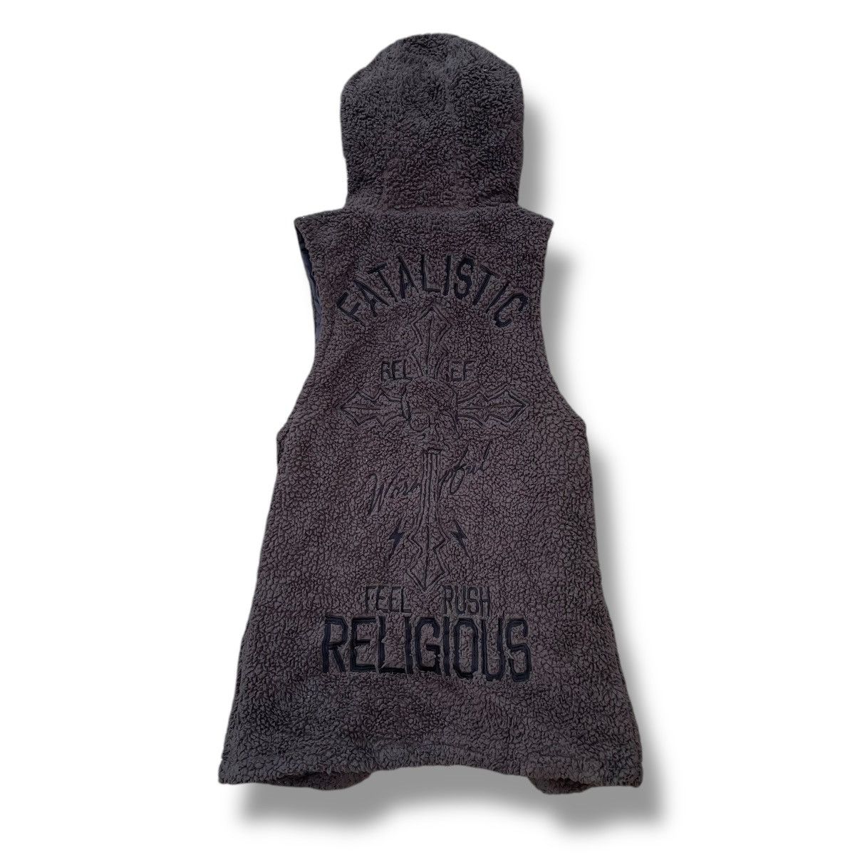 If Six Was Nine 🇯🇵☠️ GHOST OF HARLEM SKULL WORDING FLEECE DUFFLE JACKET Size US M / EU 48-50 / 2 - 2 Thumbnail