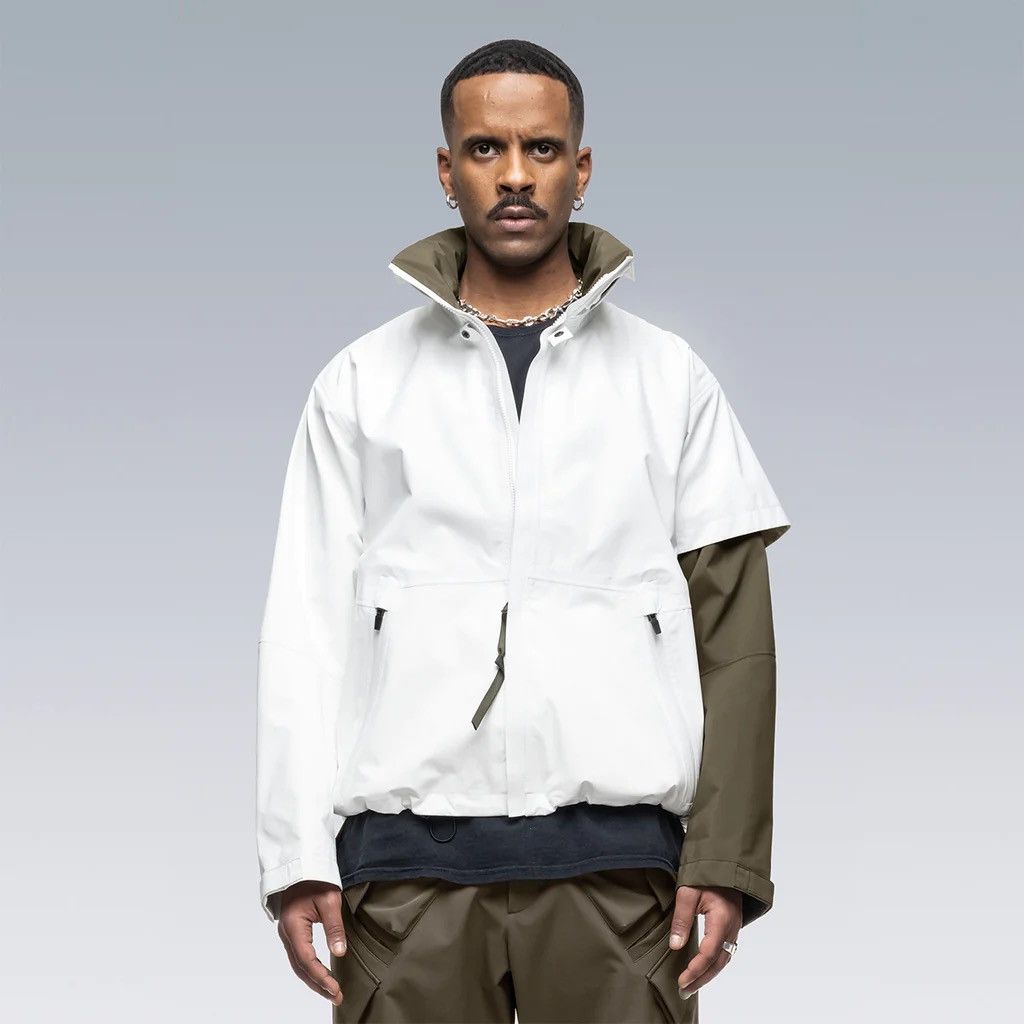 image of Acronym J101-Gt White/raf Green Sleeve, Men's (Size Medium)