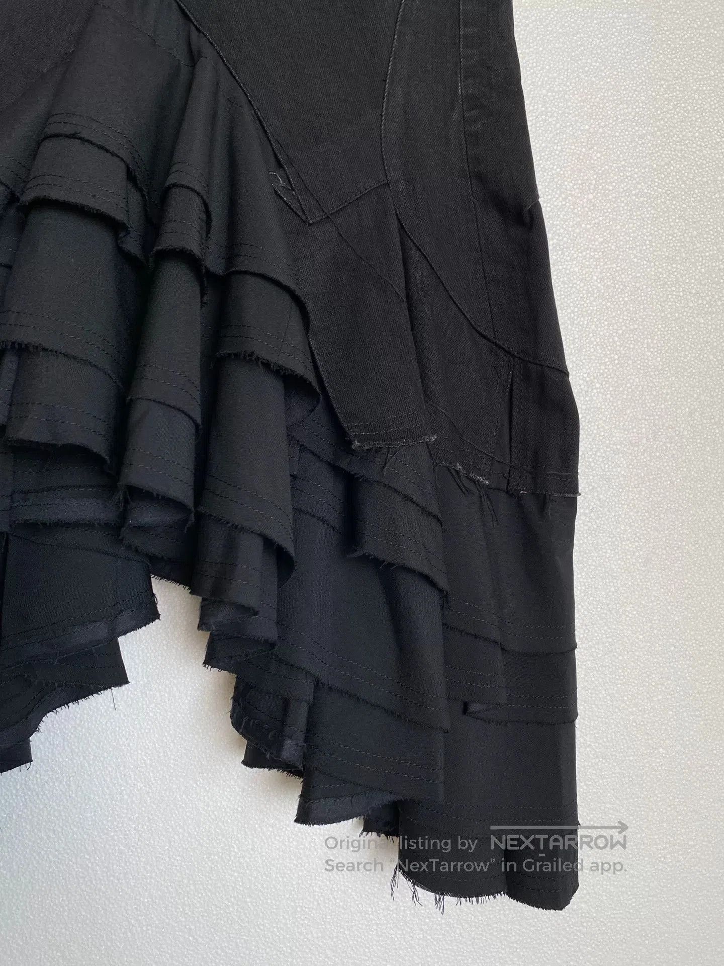 Junya Watanabe junya watanabe vintage black denim skirt. Size 28" / US 6 / IT 42 - 6 Thumbnail