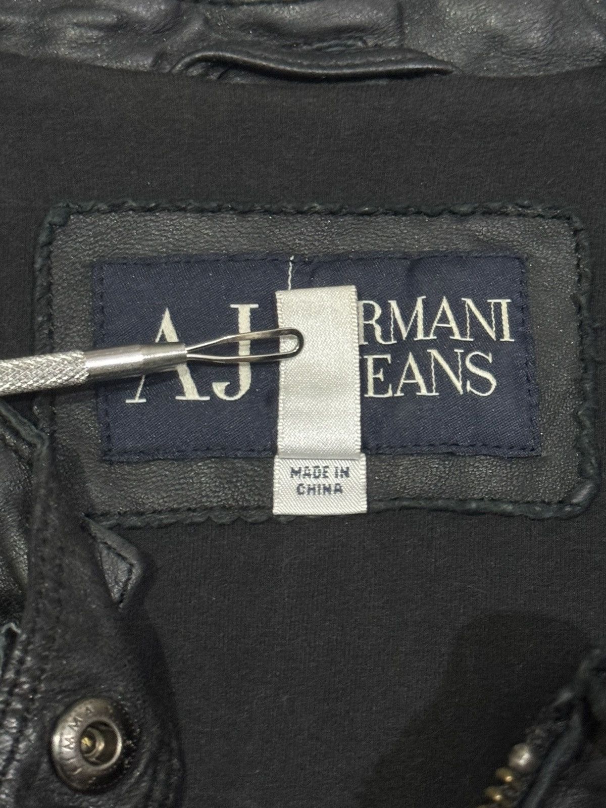 Emporio Armani Armani Jeans - Sheepskin Leather Jacket Size M / US 6-8 / IT 42-44 - 11 Thumbnail