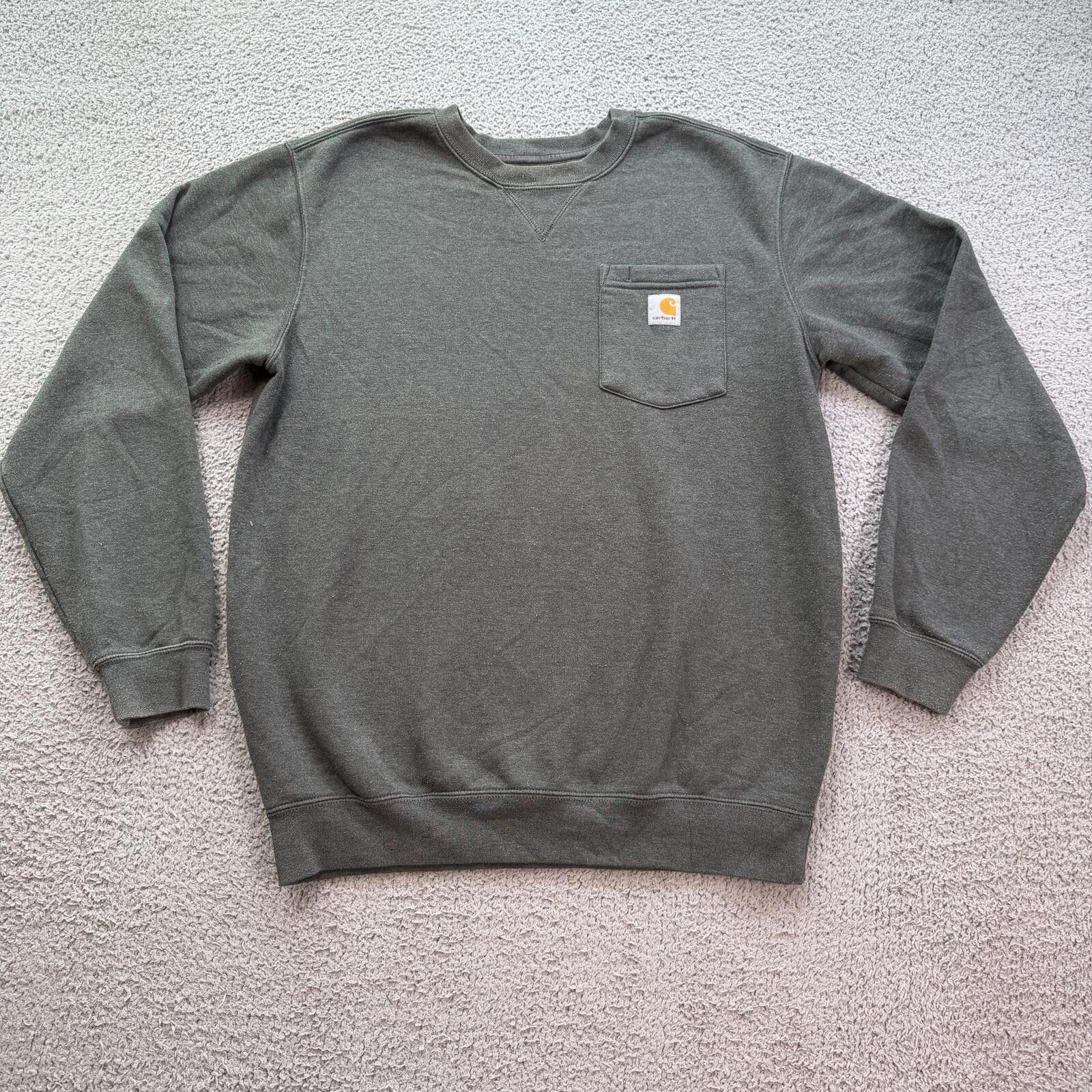 Carhartt Carhartt Pocket Crewneck Sweatshirt Gray Original Fit Work Size US M / EU 48-50 / 2 - 1 Thumbnail