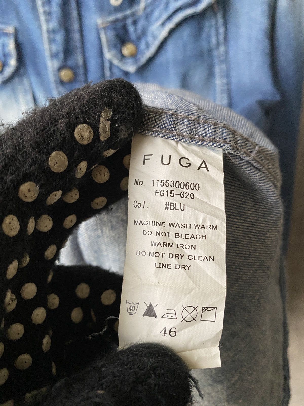 If Six Was Nine Fuga Japan Distressed Button Up Jeans Shirt Size US M / EU 48-50 / 2 - 18 Thumbnail