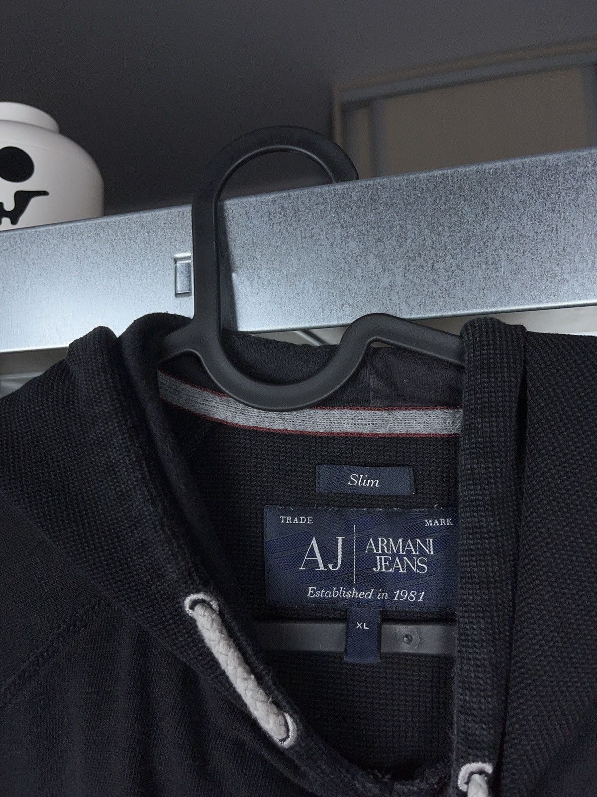 Armani × Giorgio Armani × Vintage Armani Jeans vintage waffle thermal hoodie y2k Size US L / EU 52-54 / 3 - 4 Thumbnail