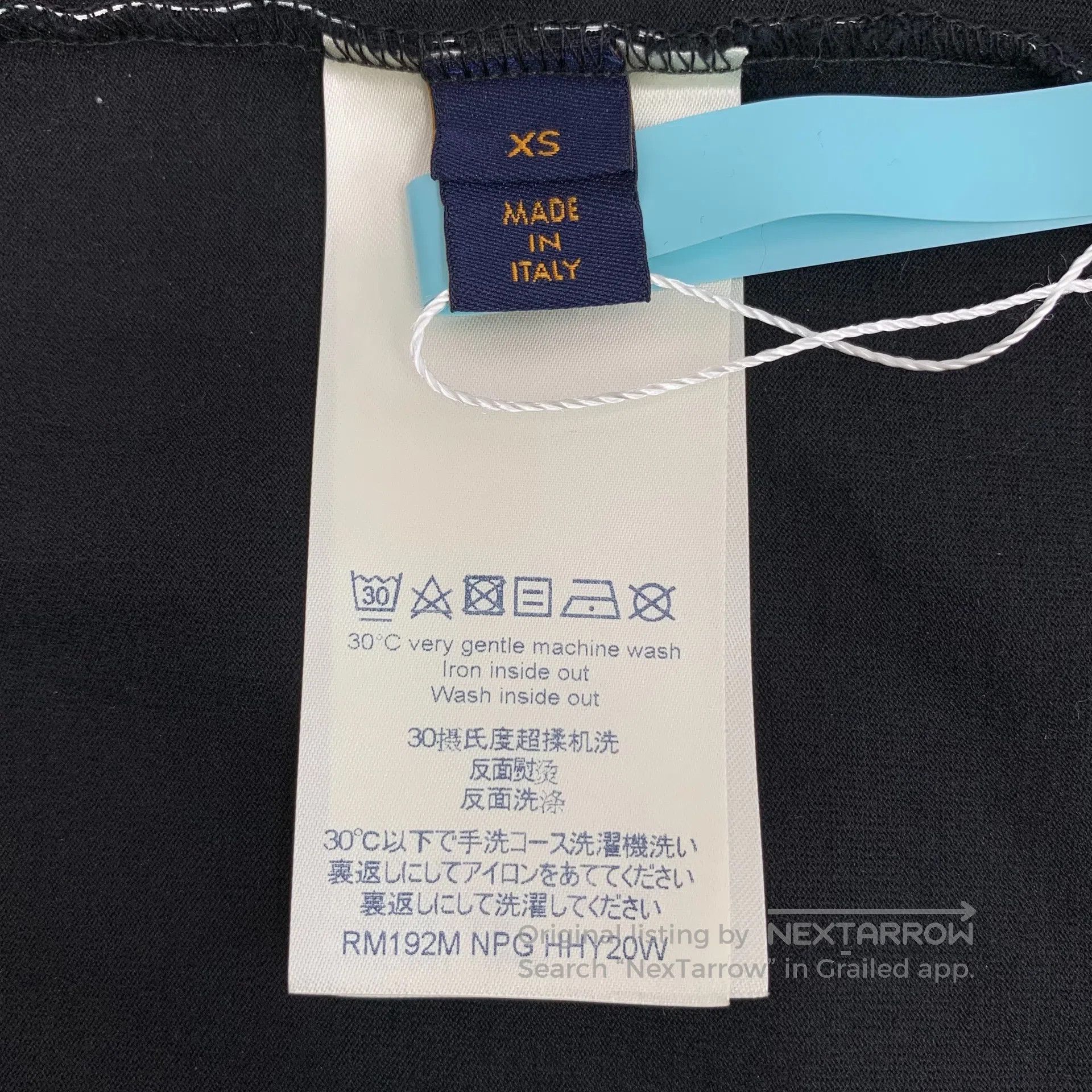 Louis Vuitton Louis Vuitton Black Letter Logo Printed Cotton Crew Neck S Size US XS / EU 42 / 0 - 6 Thumbnail