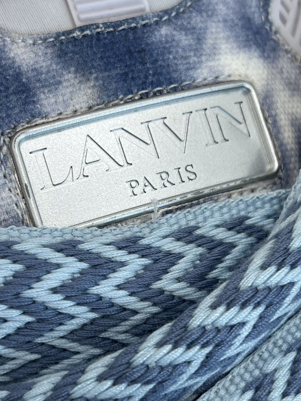 Lanvin Lanvin Curb Sneaker Washed Denim Size US 12 / EU 45 - 10 Thumbnail