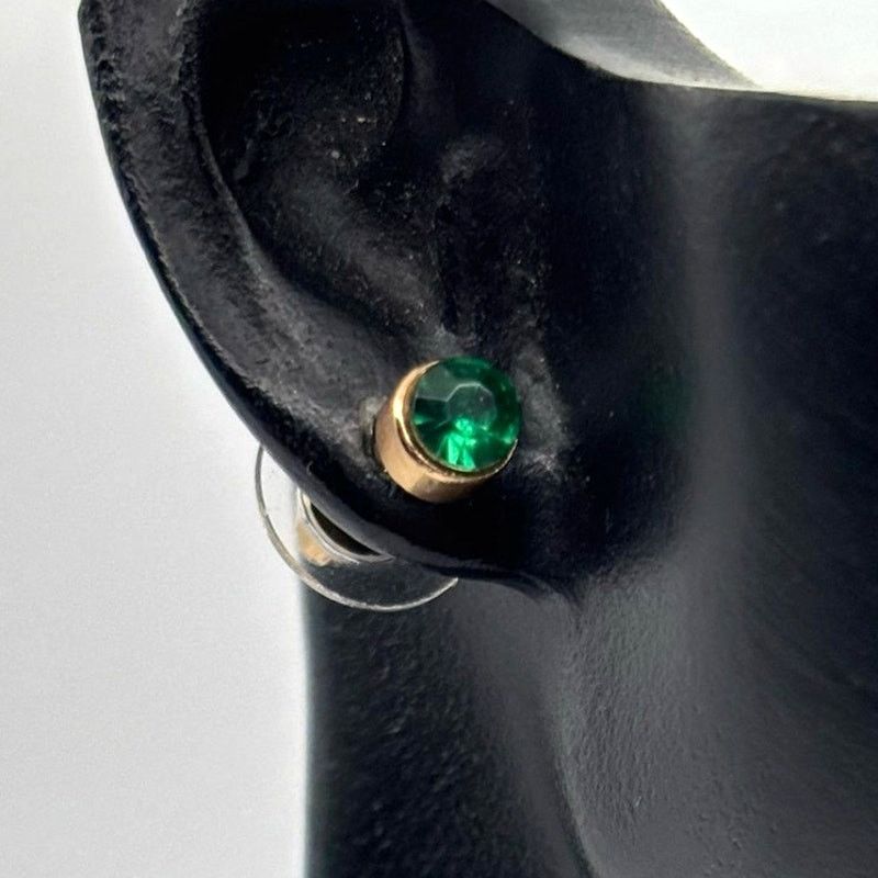 Other 90s Gold & Green Earrings Size ONE SIZE - 1 Thumbnail