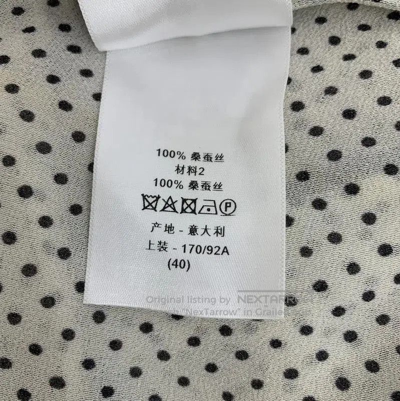 Dior Dior Beige Silk Shirt with Heart Prints . Size M / US 6-8 / IT 42-44 - 6 Thumbnail