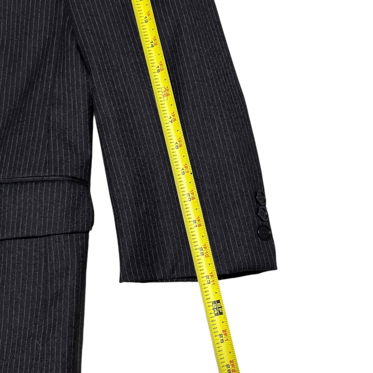 Trussini Trussini Pinstripe Suit Italy 46 Jacket 36x30 Pants Wool Size 46R - 13 Thumbnail