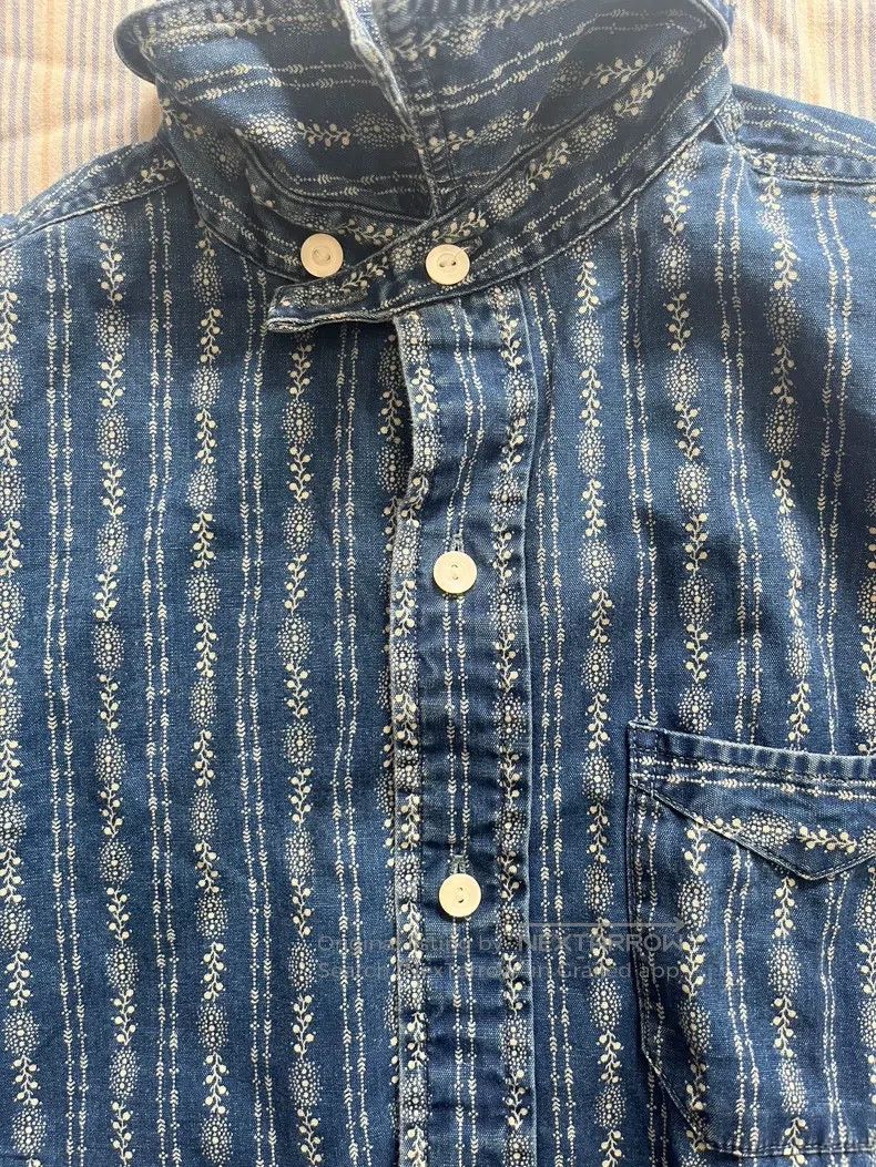 RRL Ralph Lauren RRL Ralph Lauren Classic vintage wheat ear flower blue dye Size US XS / EU 42 / 0 - 7 Thumbnail