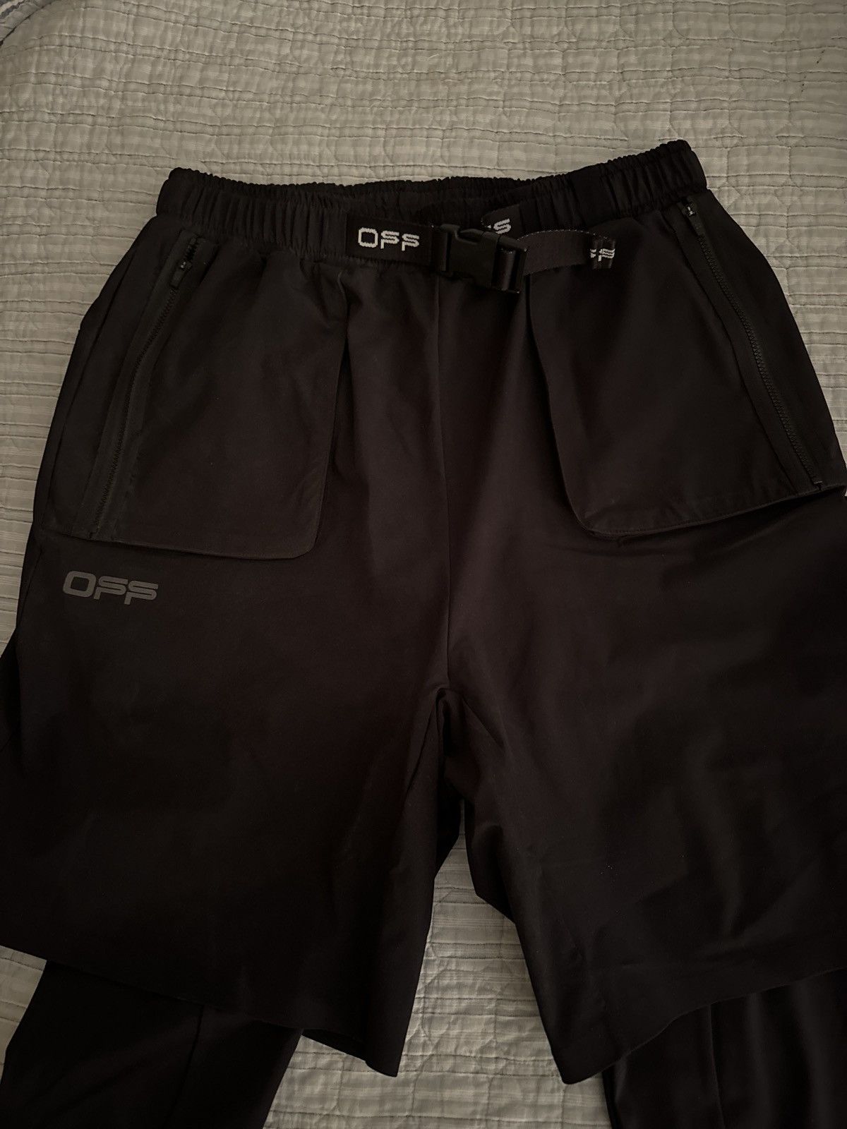 image of Off White Active Shorts in Black, Men's (Size 32)