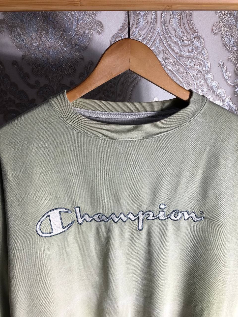 Champion × Vintage VERY RARE CHAMPION BIG LOGO SWEATSHIRT RETRO MADE IN USA 90s Size US XL / EU 56 / 4 - 2 Thumbnail
