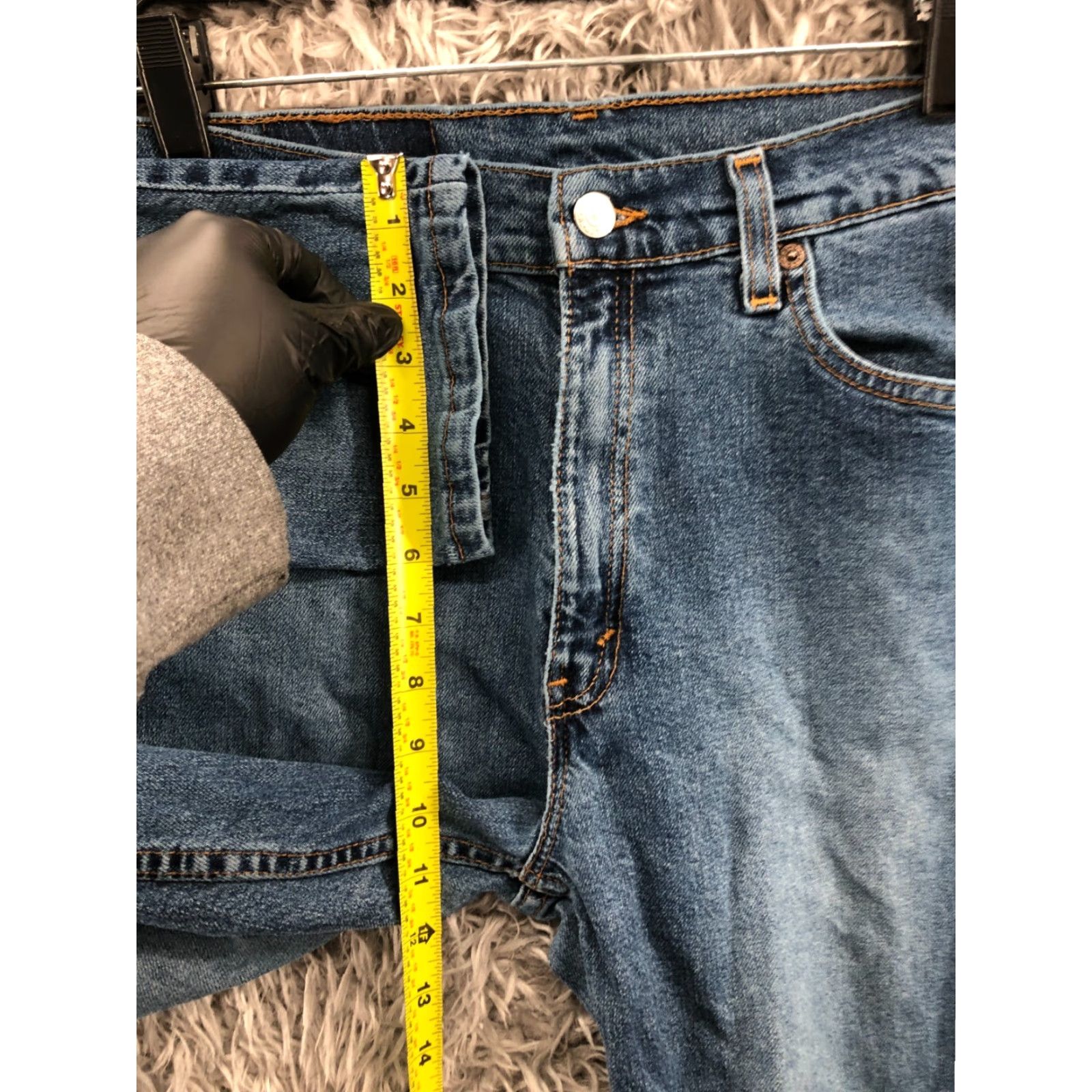 Levi's VINTAGE Levi's 512 Jeans Slim Tapered Womens 10 Blue 31in Inseam Denim Slimming Flagship American Classic Modern Belt Loops 5-Pocket Size 32" / US 10 / IT 46 - 4 Thumbnail