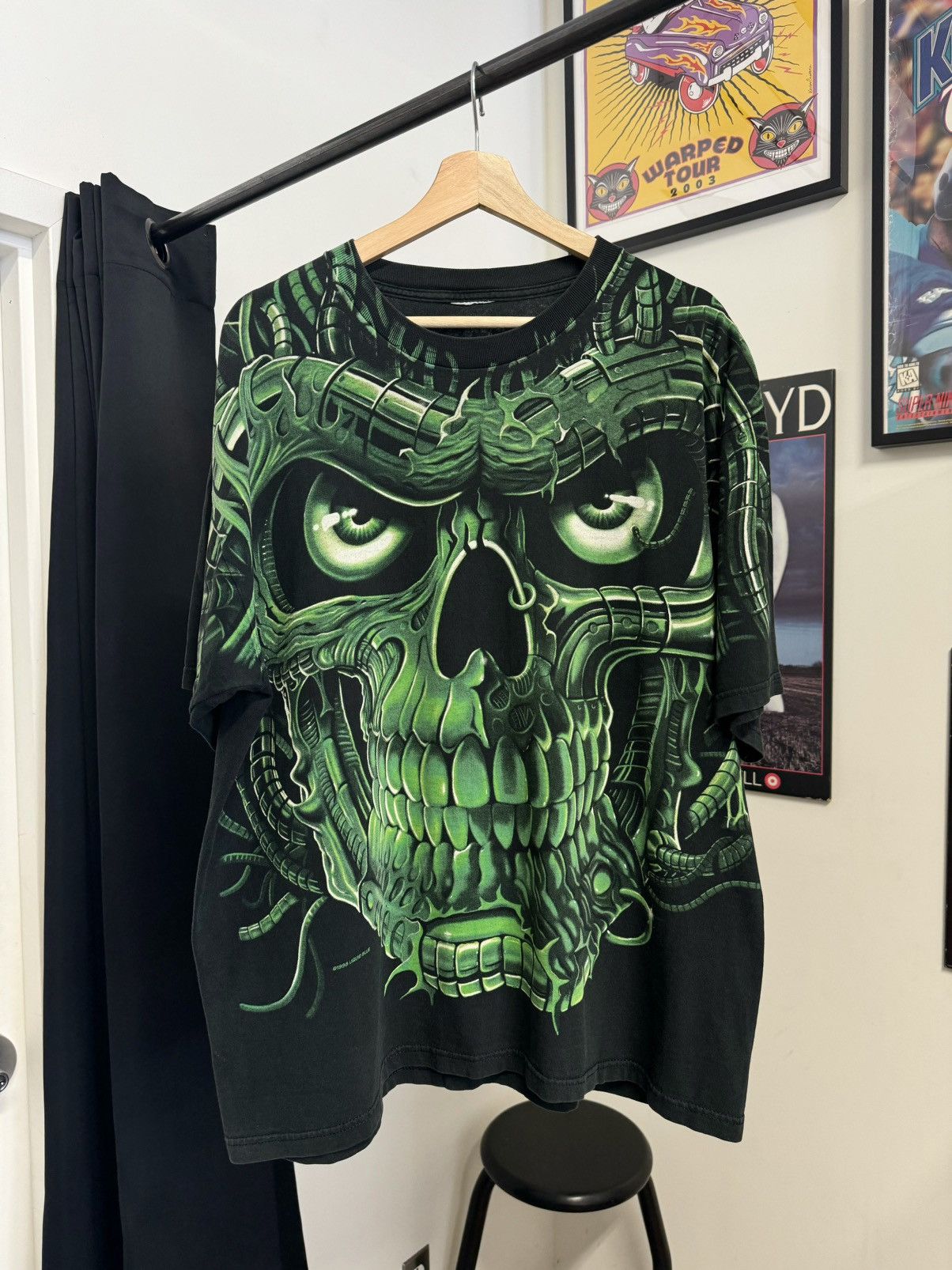 Liquid Blue × Vintage 1998 Liquid Blue Skull AOP T-Shirt Size US XL / EU 56 / 4 - 1 Thumbnail