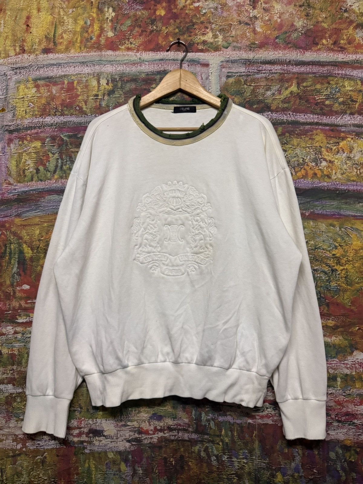 Celine Vintage Celine Sweatshirt Size US XL / EU 56 / 4 - 1 Thumbnail