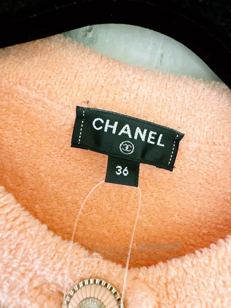 Chanel Chanel Orange-pink chain towel jacket Size XS / US 0-2 / IT 36-38 - 7 Thumbnail