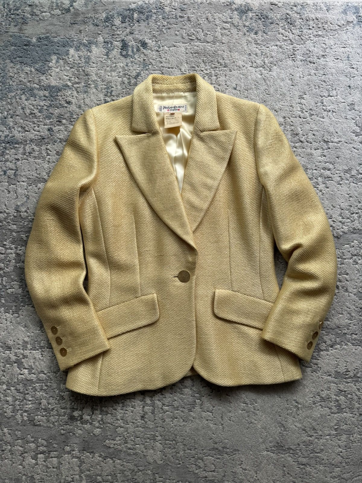 Yves Saint Laurent Yves Saint Laurent Rive Gauche Vintage Blazer Jacket Size 38 Size XS / US 0-2 / IT 36-38 - 2 Thumbnail