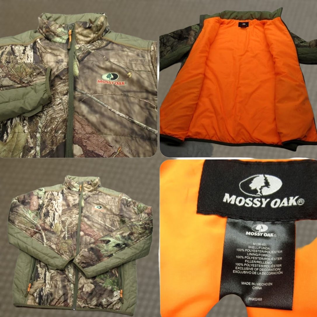 Vintage Mossy Oak Jacket Mens Medium Green Camo Insulated Lightweight Puffer Hunting Size US M / EU 48-50 / 2 - 1 Thumbnail