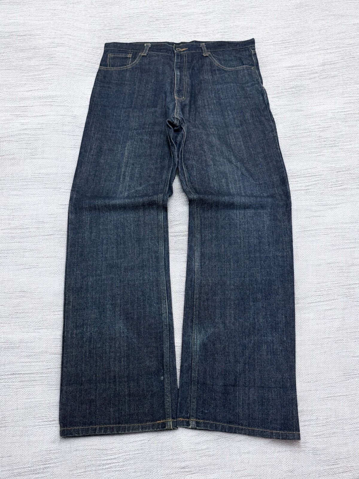 Japanese Brand ACC Asian Can Controllerz Wide Leg Denim with Back Graphic Size US 35 - 2 Thumbnail