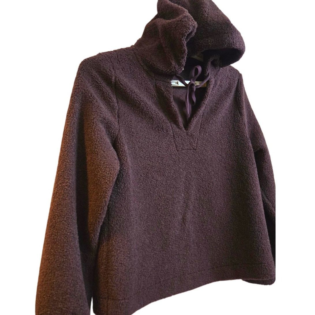 Loft LOFT Pullover Hoodie – Small Purple Cozy Fleece Size S / US 4 / IT 40 - 4 Thumbnail