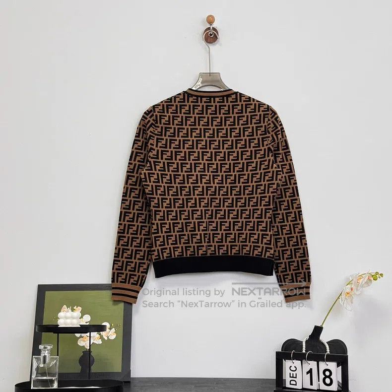 Fendi Fendi Double F Monogram All-Over Knit Top Size M / US 6-8 / IT 42-44 - 2 Thumbnail