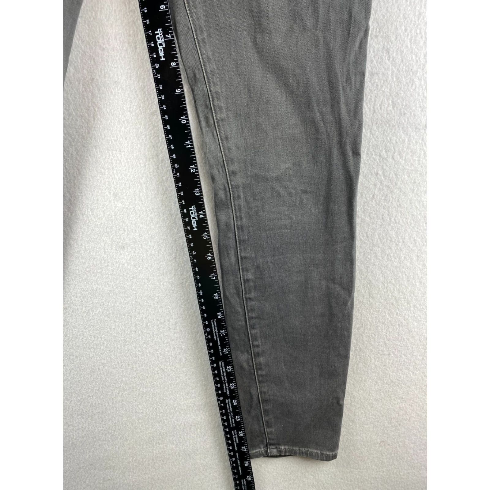 Madewell Madewell High Riser Skinny Jeans Womens 27 Gray Denim Dark Wash Stretch Ankle 5-Pocket Regular Rise Size 27" / US 4 / IT 40 - 5 Thumbnail