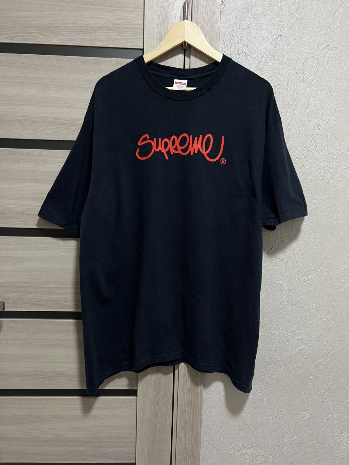 Supreme Supreme Handstyle Tee SS22 Big Logo Hype Size US XL / EU 56 / 4 - 7 Thumbnail