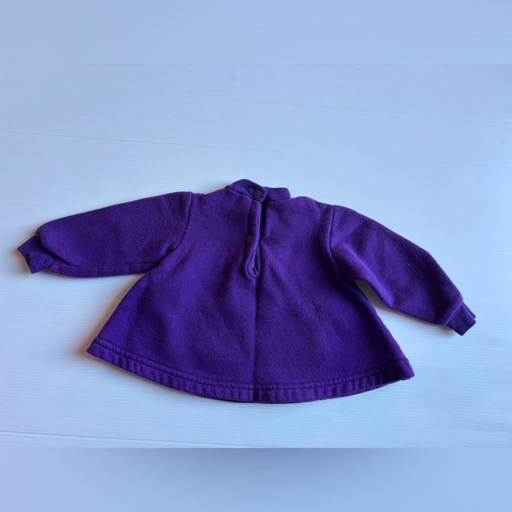 Designer Vintage Purple Sweater with Cat Design Size US XXS / EU 40 - 2 Thumbnail