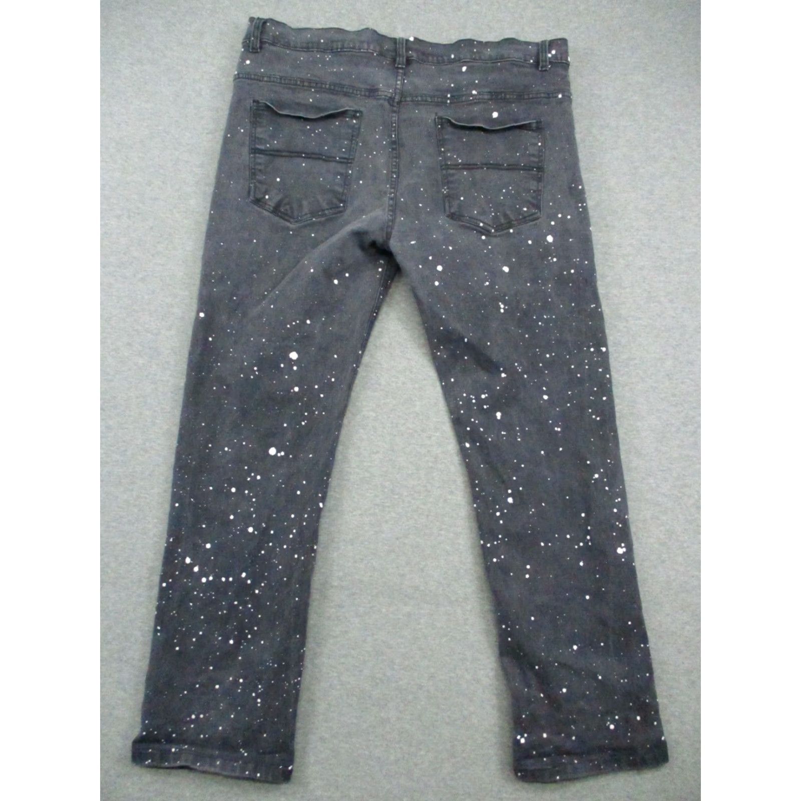 Denime Qruel Jeans 38 Men's Black Denim Hip Hop Straight Jeans Denim Jeans Black 38 Mens Hip Hop Logo Vintage No 1990s 2000s? Size US 38 / EU 54 - 2 Thumbnail