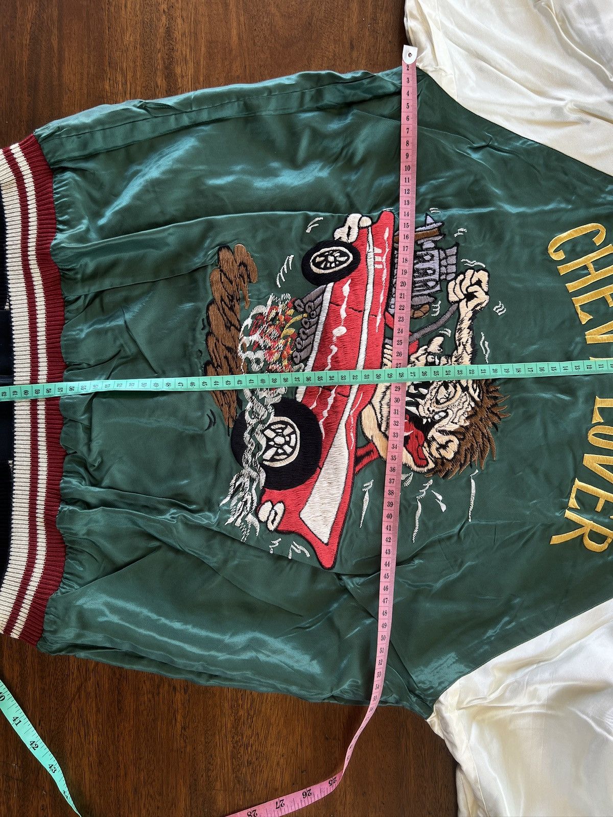 Tailor Toyo Tailor Toyo TIGER HEAD X CHEVY LOVER Sukajan Souvenir Jacket Size US M / EU 48-50 / 2 - 8 Thumbnail
